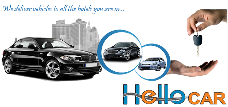 We deliver vehicles to all the hotels you are in...